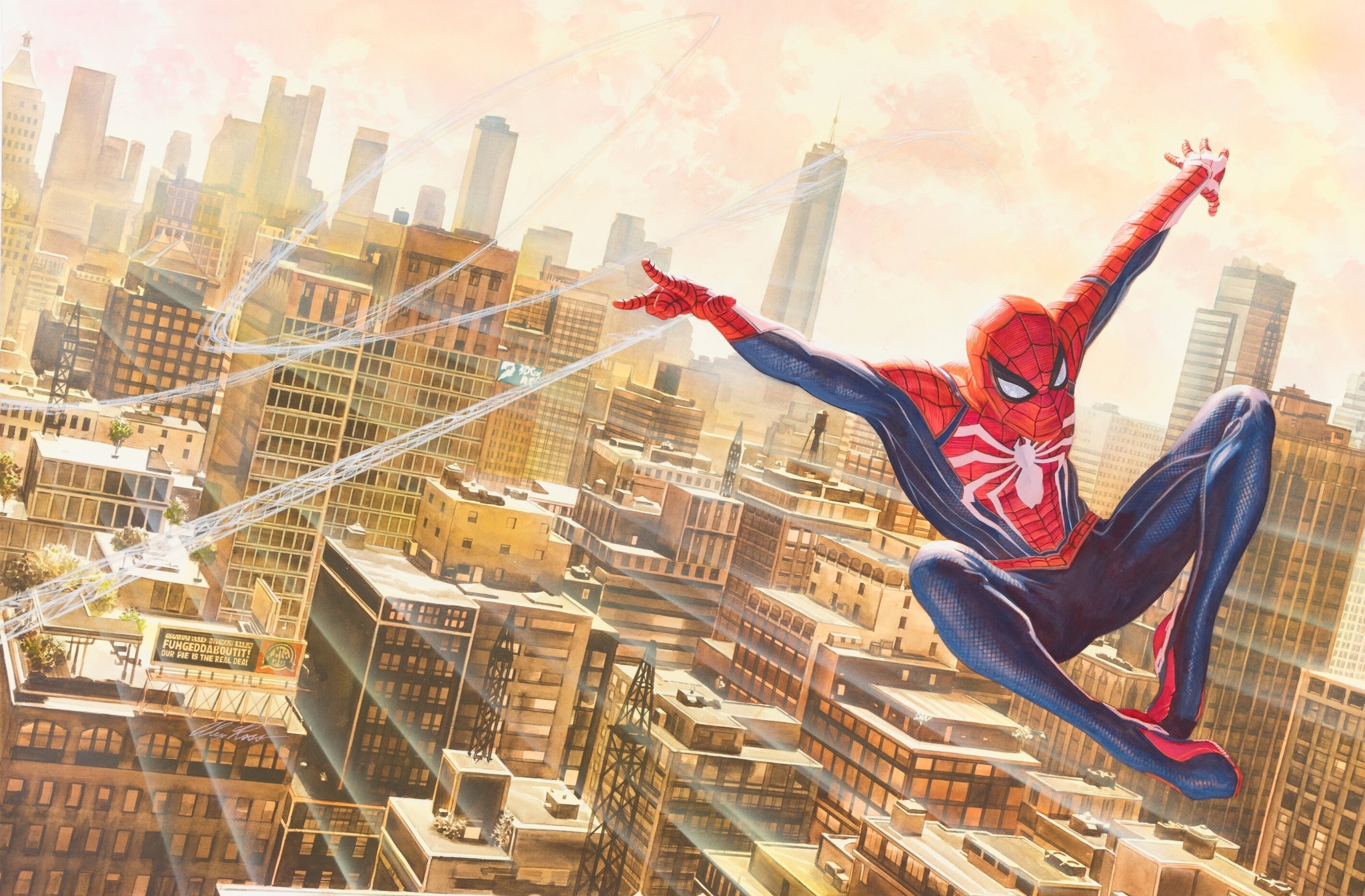 Game Informer #301 Spider-Man wraparound cover - Original Art