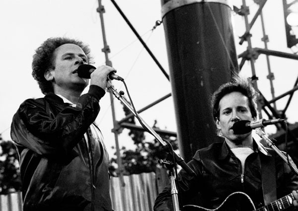 Simon and Garfunkel performing in Dublin, 1982