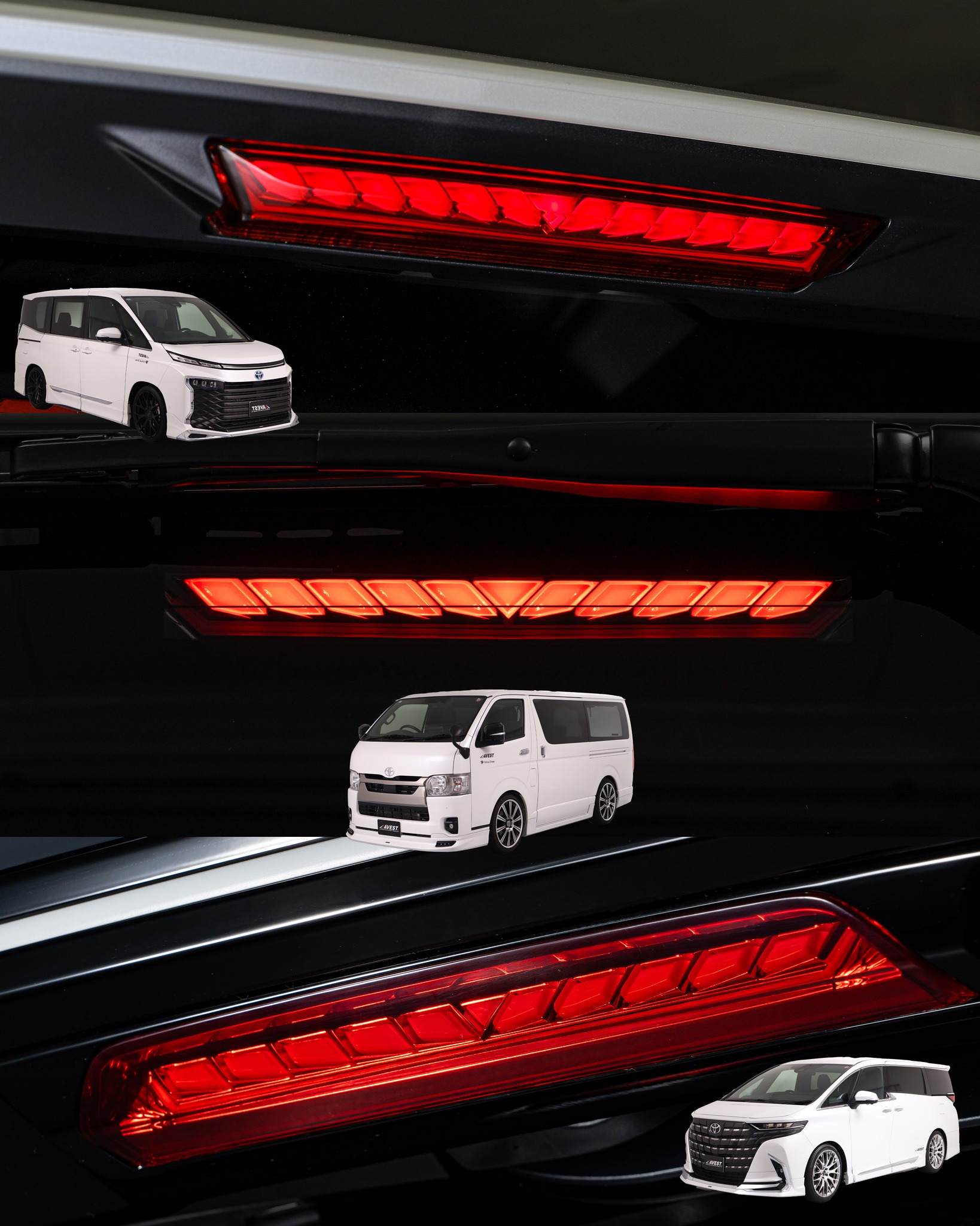 日産ルークス用フルLEDテールランプ準備中！ 標準色のクリア、スモーク