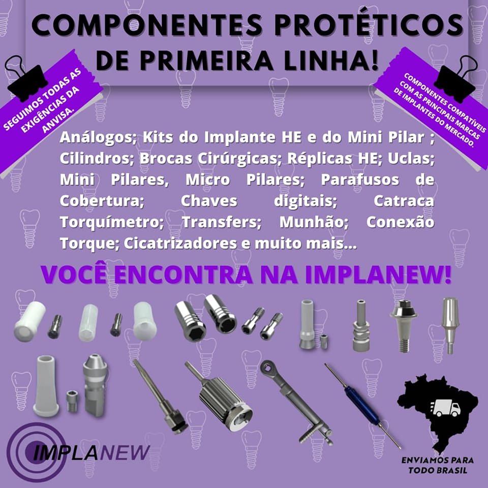 🦷🔩 COMPONENTES PROTÉTICOS DE PRIMEIRO LINHA 🦷🔩 COMPATÍVEIS COM