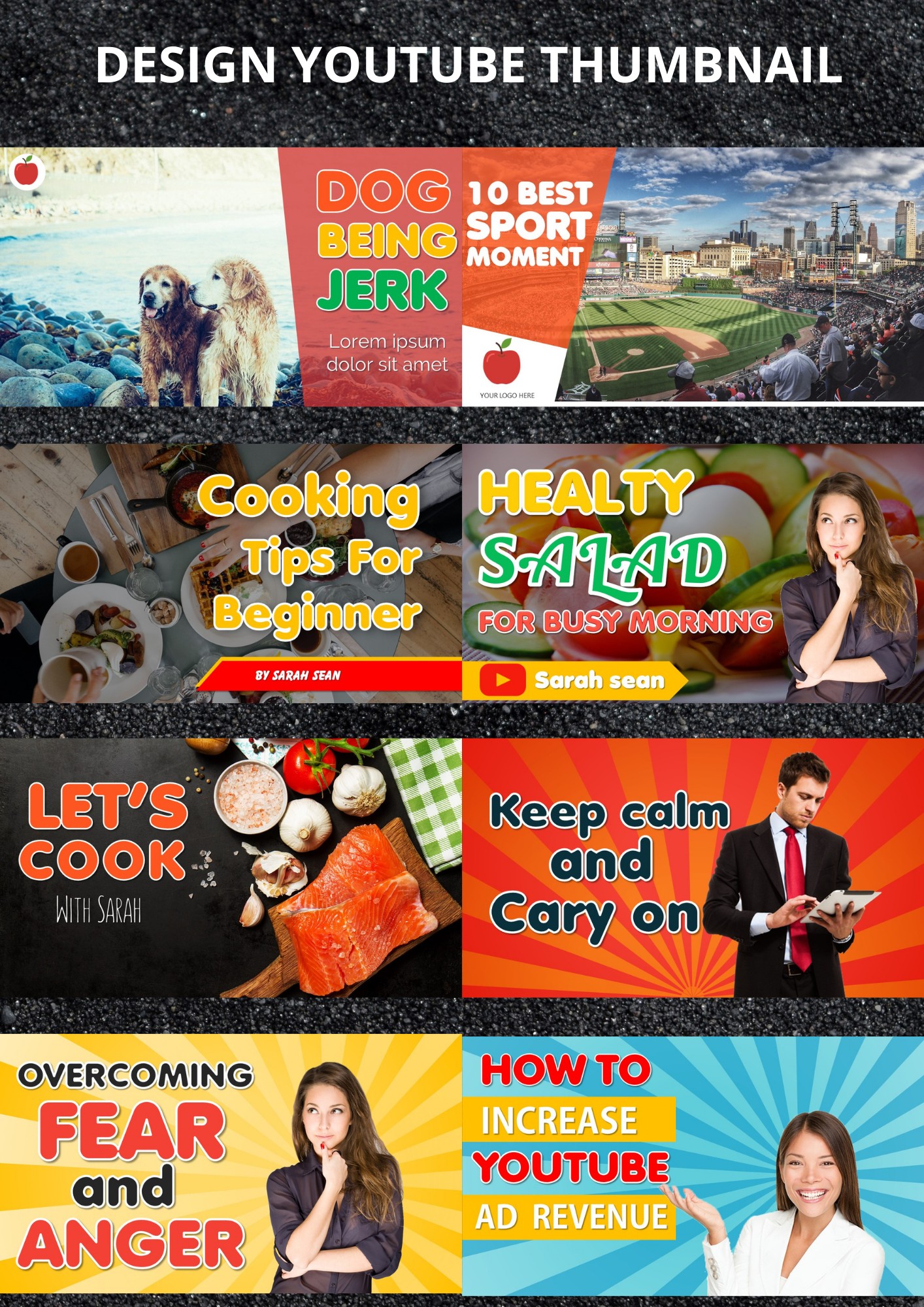 beberapa nih contoh youtube thumbnail... - Studio Design IX | Facebook