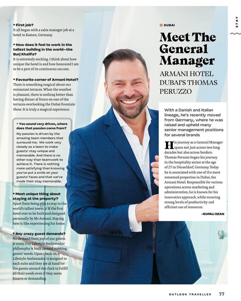 Nijhawan Group - Meet the General Manager of Armani Hotel,...