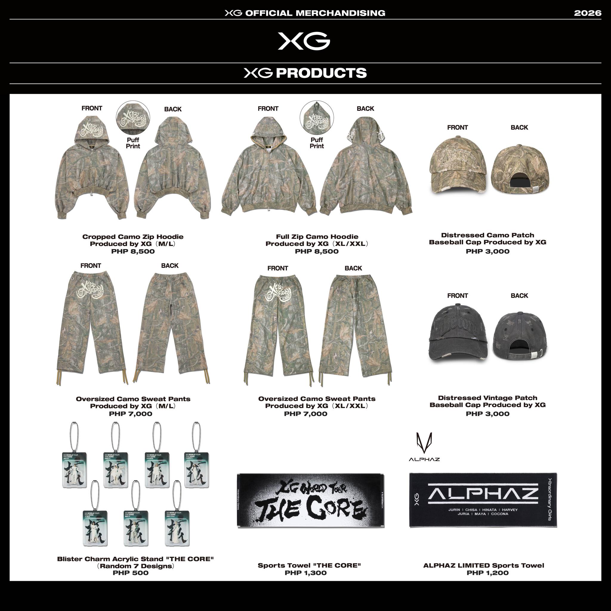 XG WORLD TOUR THE CORE グロパ VVIP 限定グッズ New Release] XG