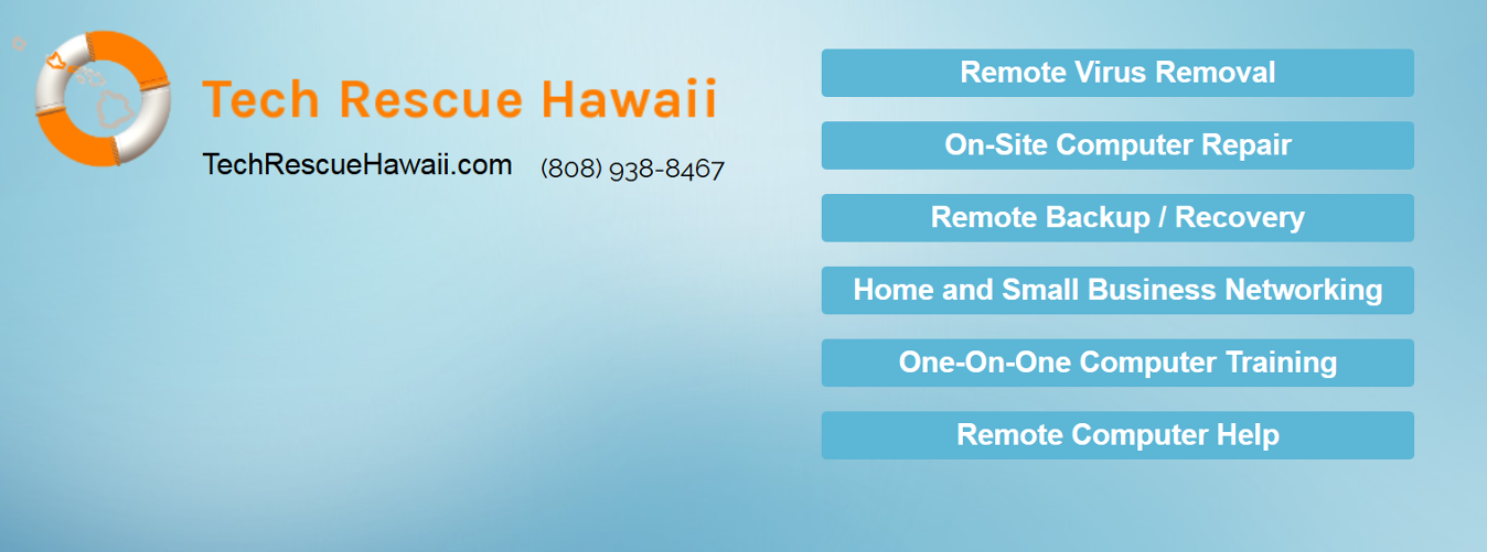 Big Island Hawaii Computer Services by Tech Rescue Hawaii | Kailua-Kona HI