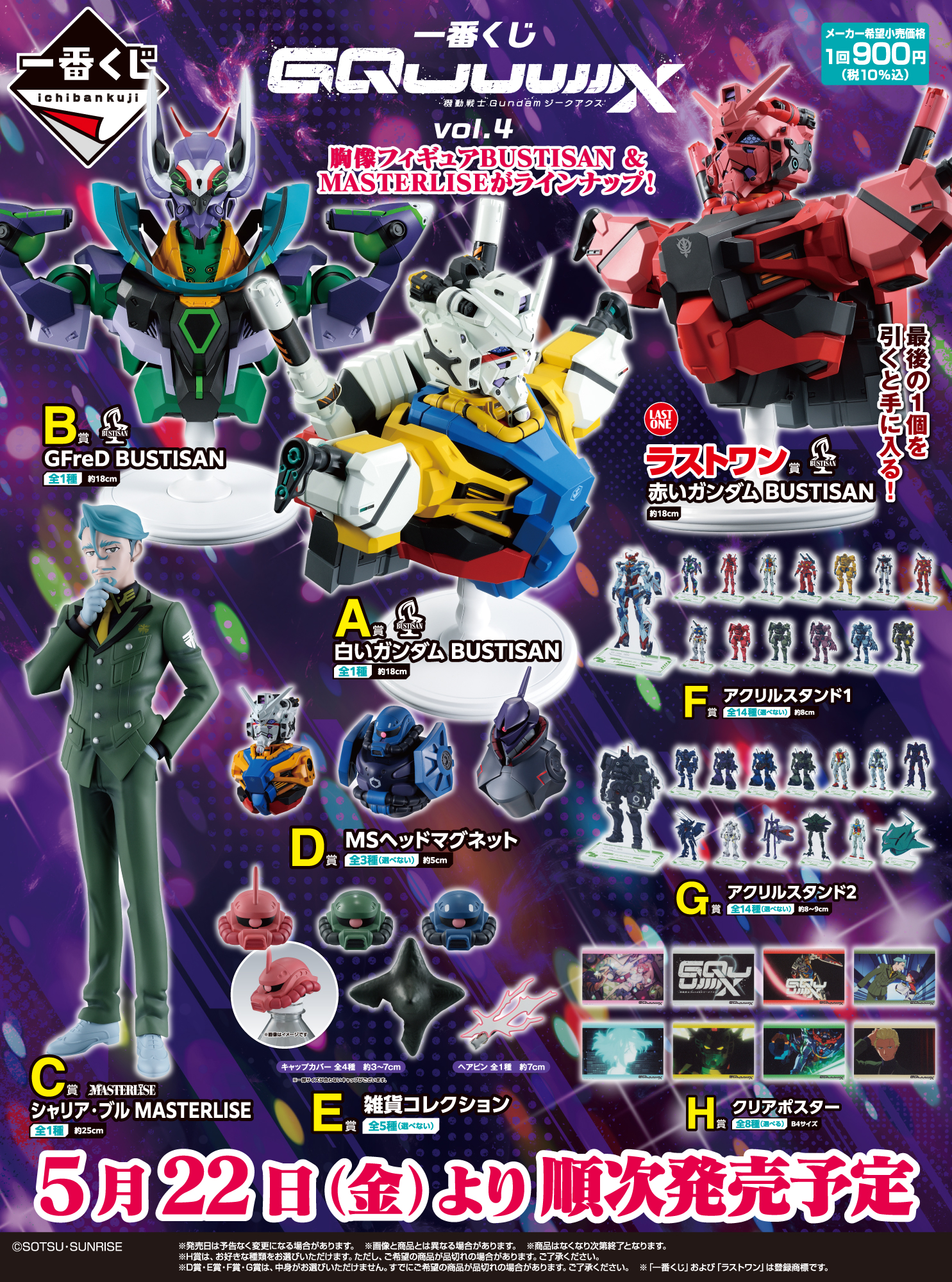 BANPRESTO 2026年5月22日：一番獎 機動戰士Gundam GQuuuuuuX Vol.4 