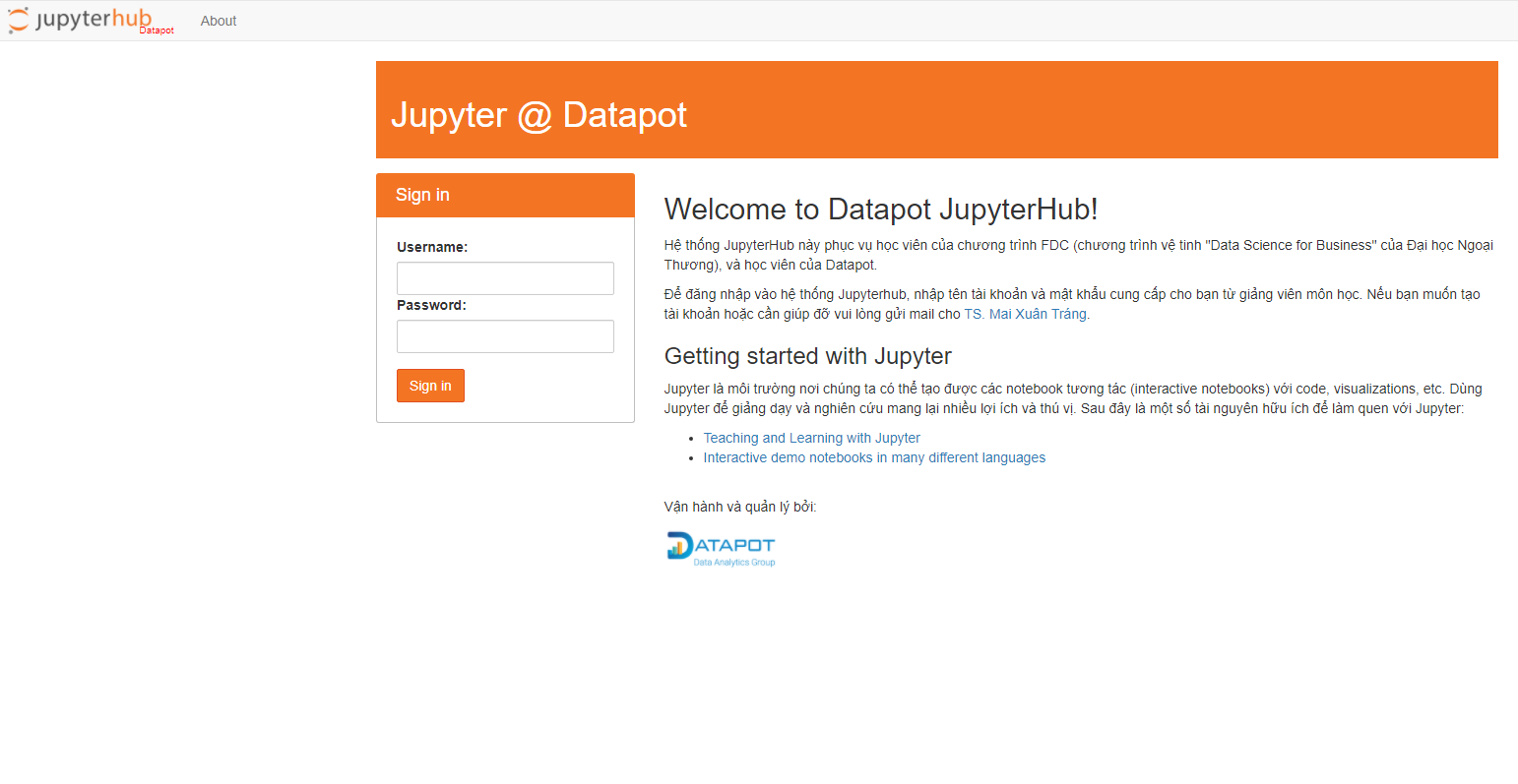 Datapot - ⚡️Hệ thống JupyterHub hiện đại của Datapot ⚡️... | Facebook