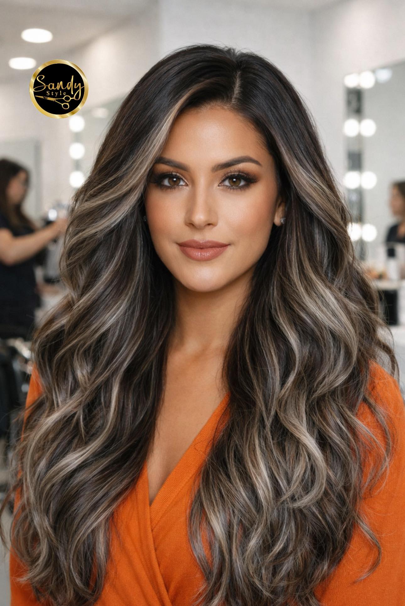 Sandy - ”BALAYAGE FRÍO DE ALTO IMPACTO CON LARGOS SOFISTICADOS” Cabello ...