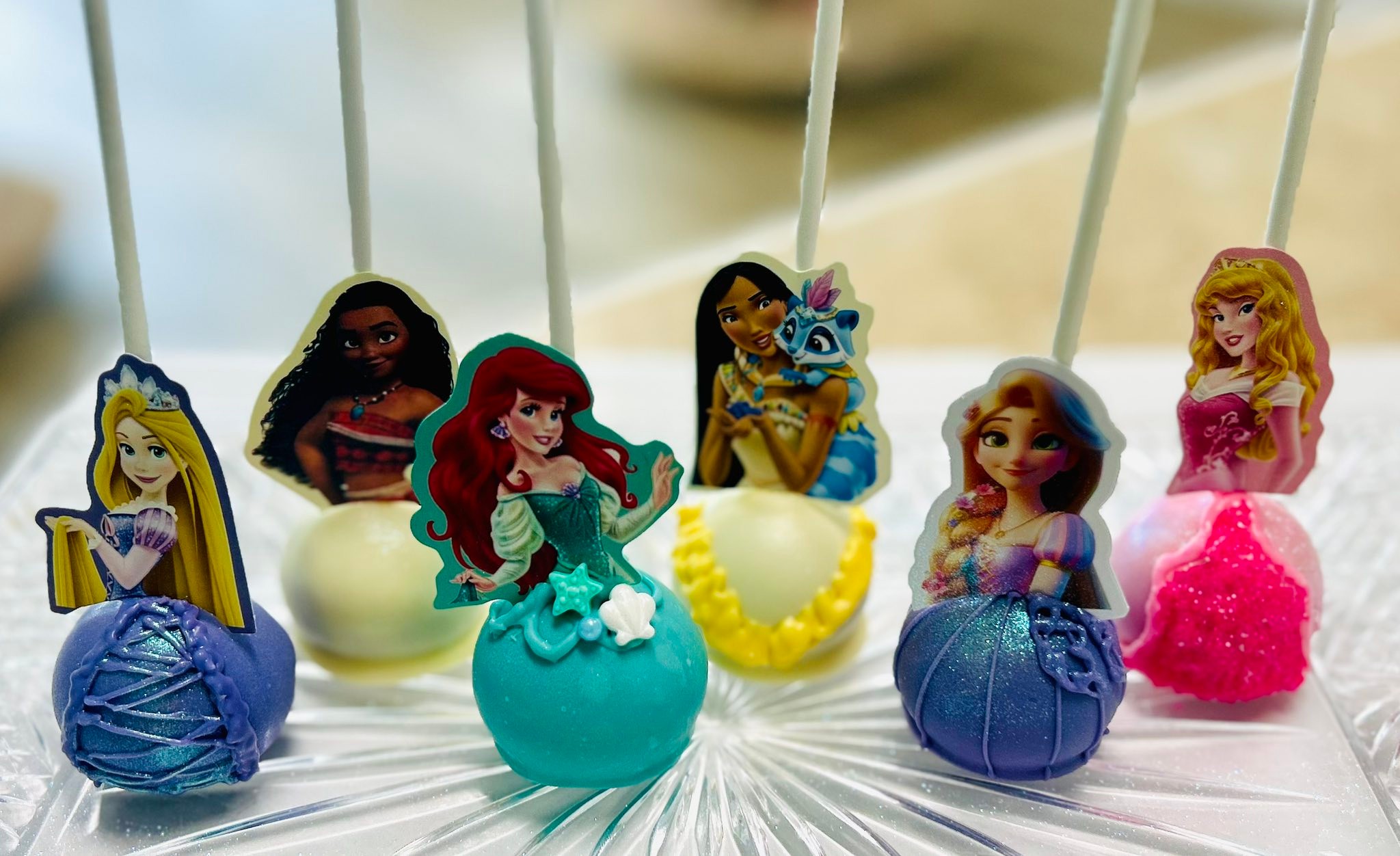 open lace back dress Princess Cake Pops: Royal Treats  DreamyDelightsBySidra