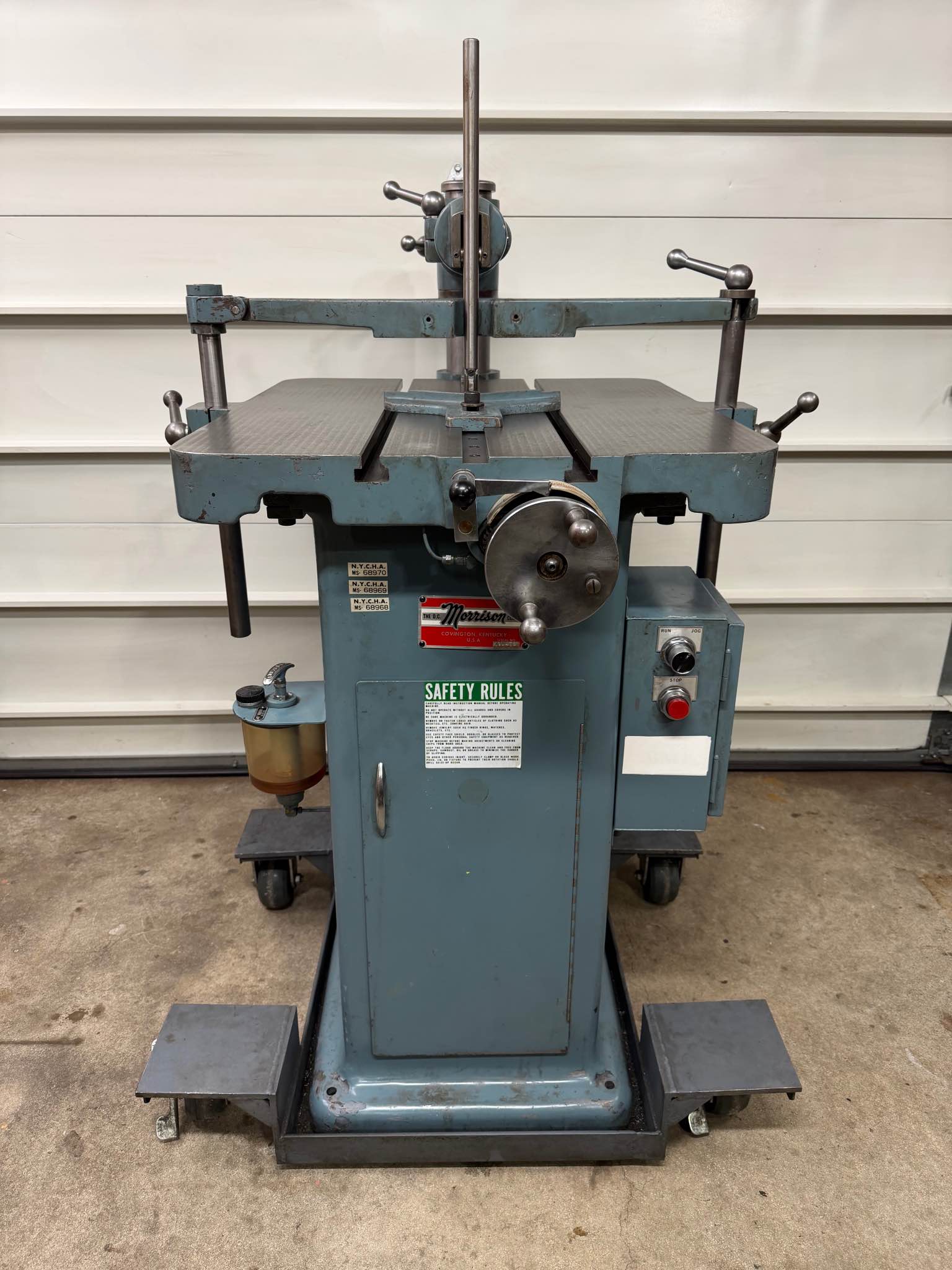 D.C. Morrison Model K Keyseater Broach Key Cutter 2HP 1.25
