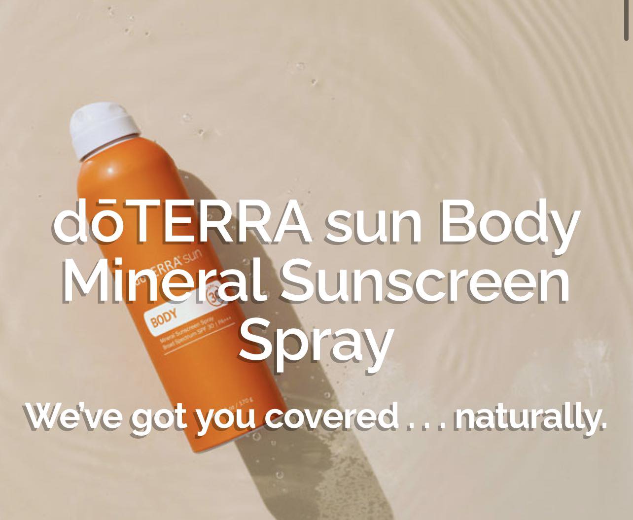 Kinetic - doTERRA sun Body Mineral Sunscreen Spray is a mineral 