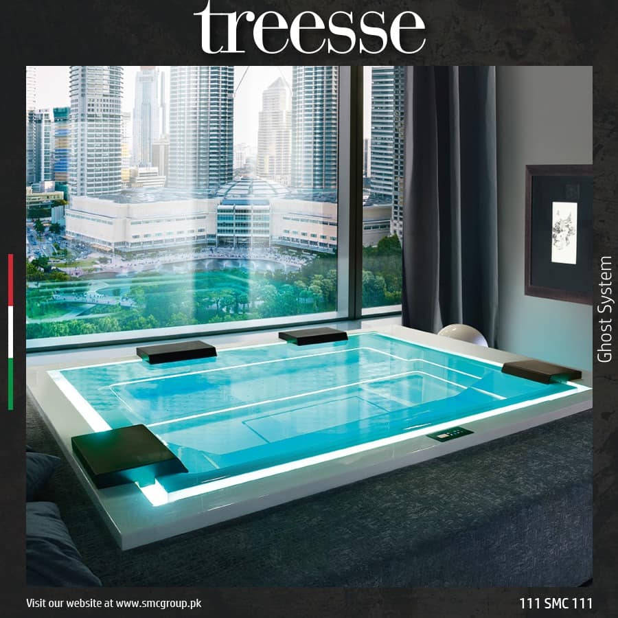 SMC - Treesse’s Ghost System Bathtubs with concealed...