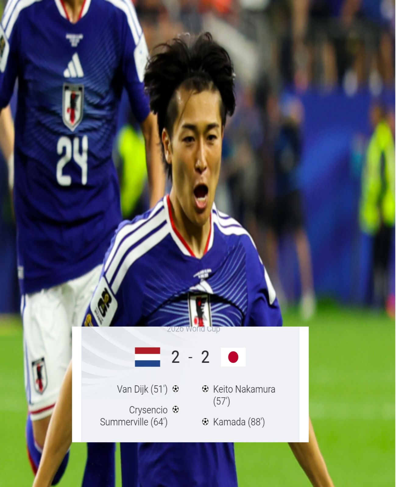 GOAL - Netherlands 2-1 Japan! ⚽️ Crysencio Summerville scores in