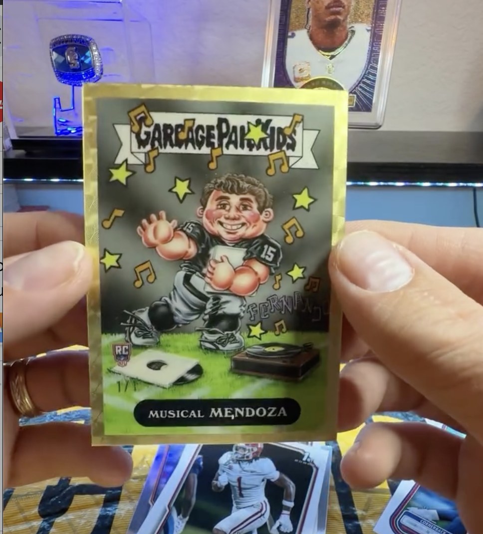 Someone just pulled Fernando Mendoza's 1-of-1 Garbage Pail Kids