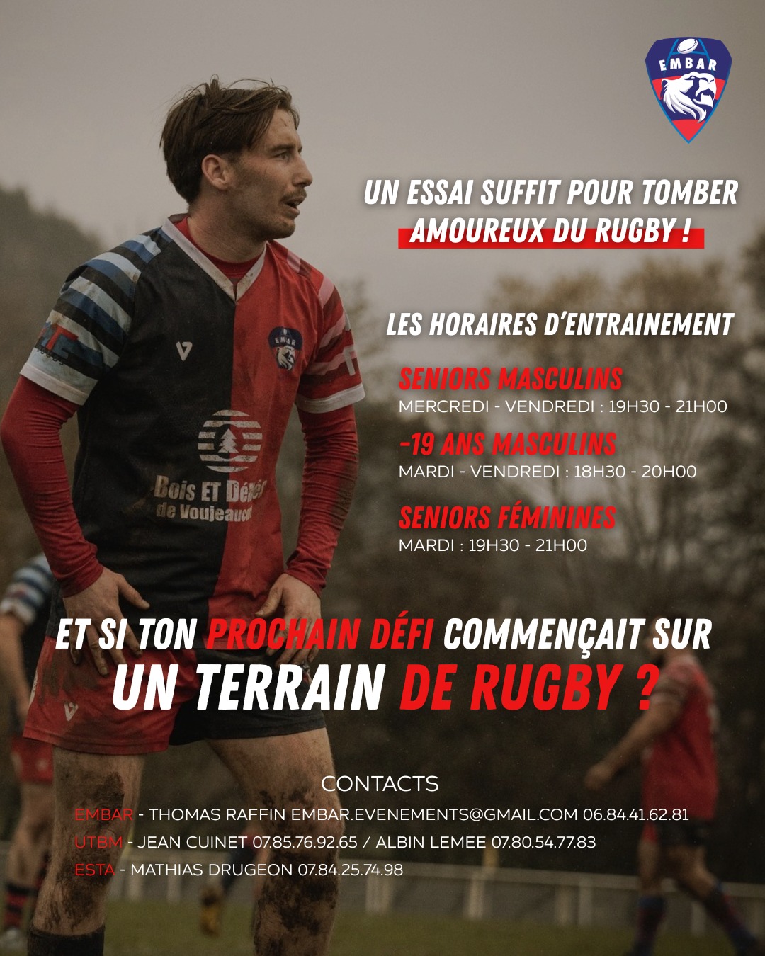 EMBAR Rugby - 🏉 Et si tu venais tester un nouveau sport à... | Facebook