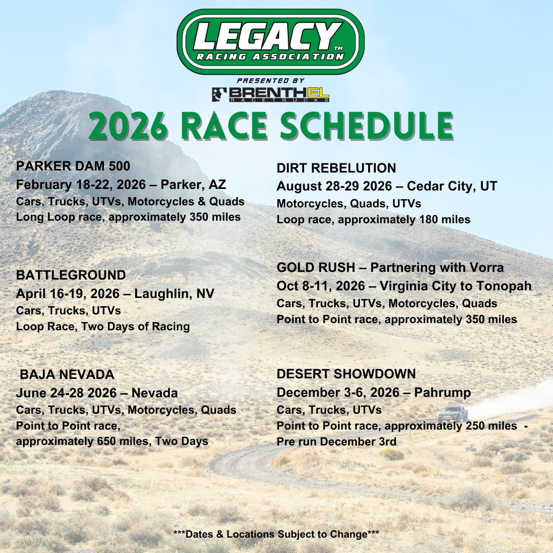 Legacy - 2026 Schedule — A Year of Adventure, History, and High-Octane ...