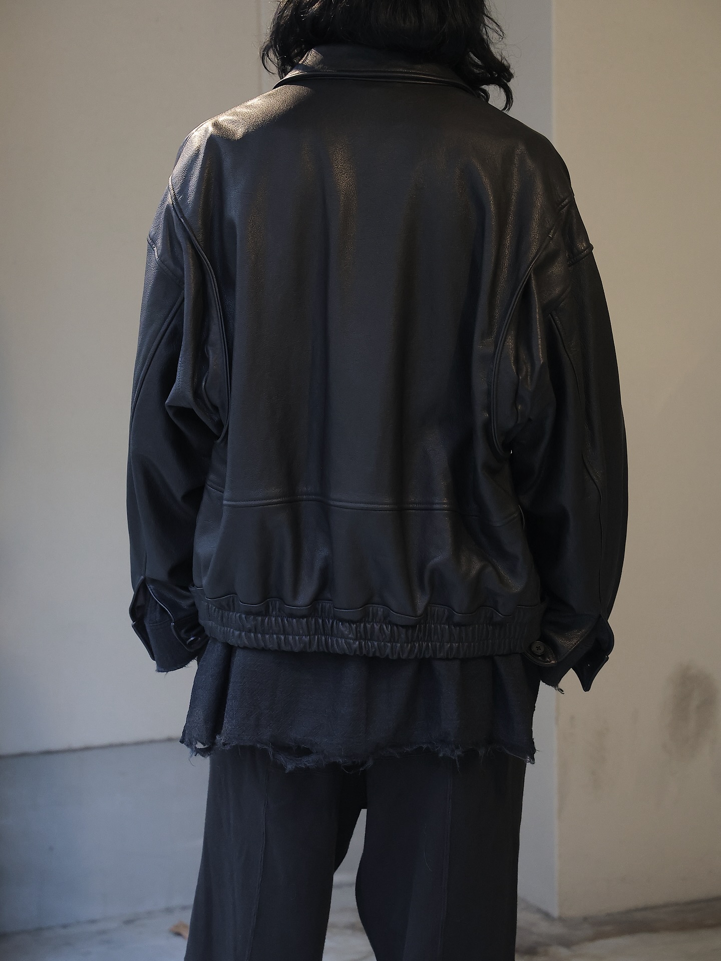 image. . @yoke_tokyo Leather Flight Jacket (BLACK) 175㎝ サイズ3