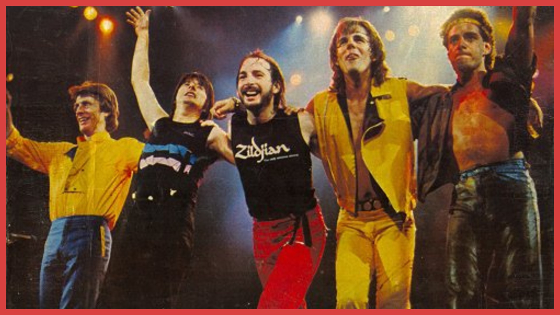 Journey performing on the Frontiers tour in 1983