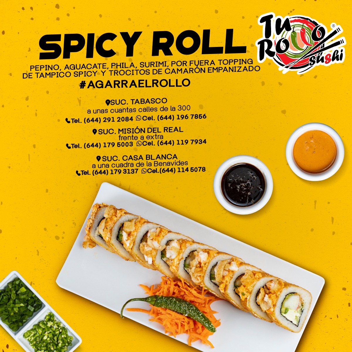 Tu Rollo Sushi - ¡El picante sabor de nuestro Spicy Roll...