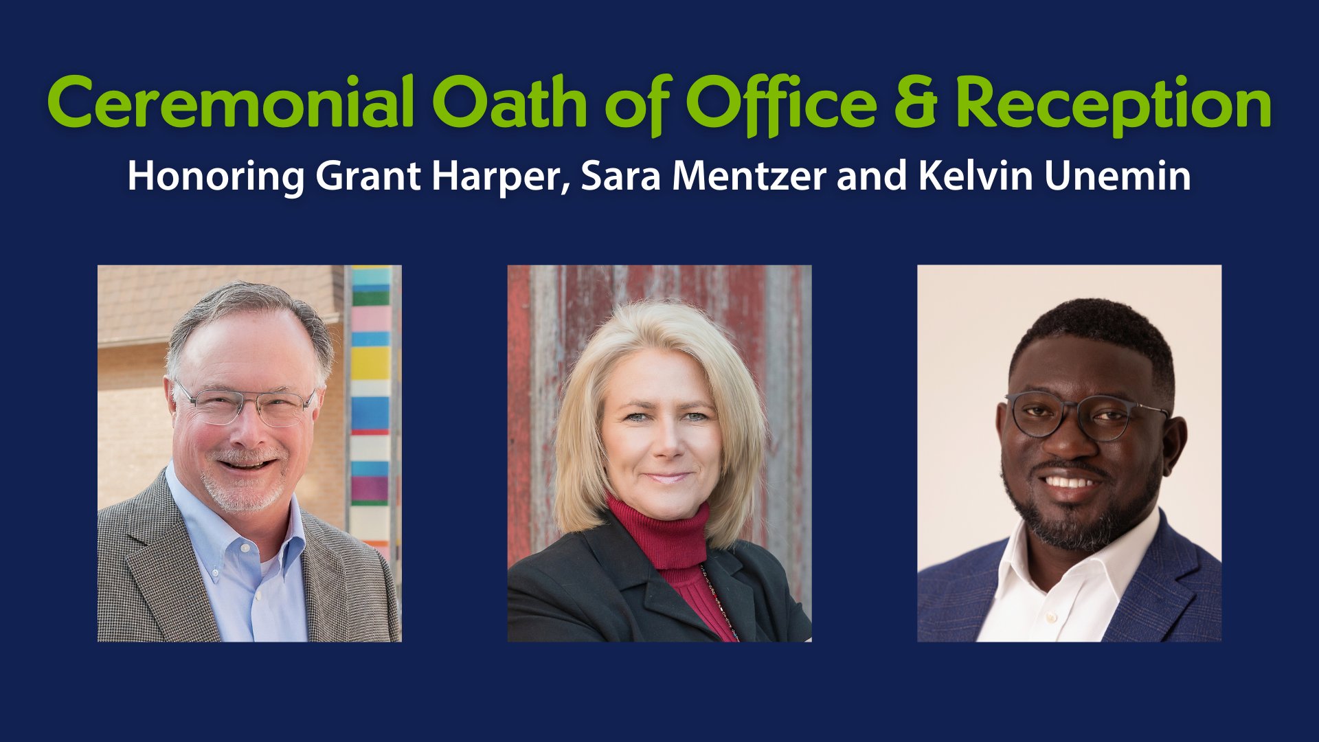 Ceremonial Oath of Office & Reception for City Council Members