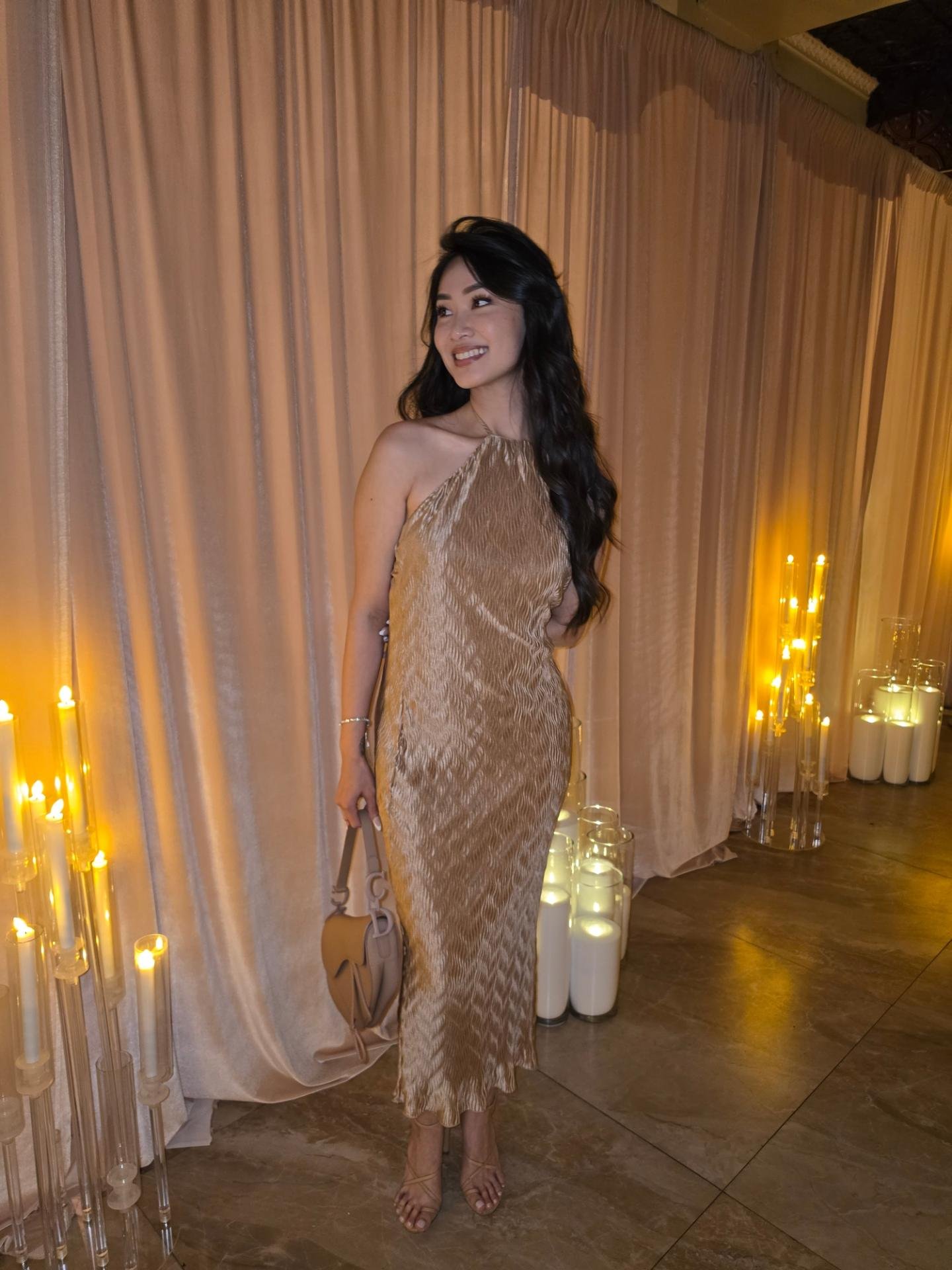 house of harlow gold dress Unedited: because I was too lazy 🫣 @shophouseofharlow REVOLVE #revolve #houseofharlow1960 #weddingguestdress #weddingguests ##losangeleswedding Unedited: because I was too l MerchCategory4:MINI DRESS