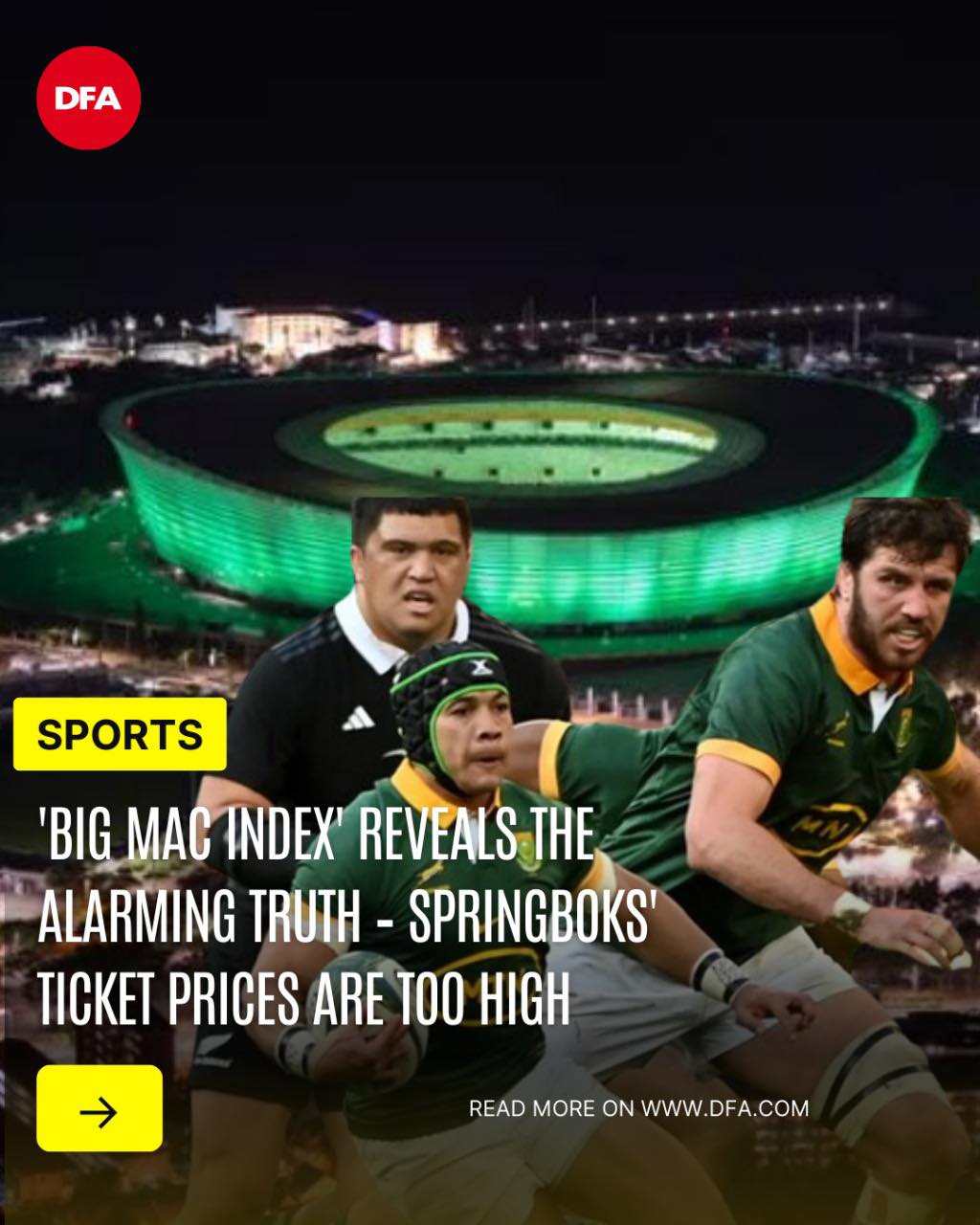 DFA - South Africans are up in arms about the ticket prices for the ...