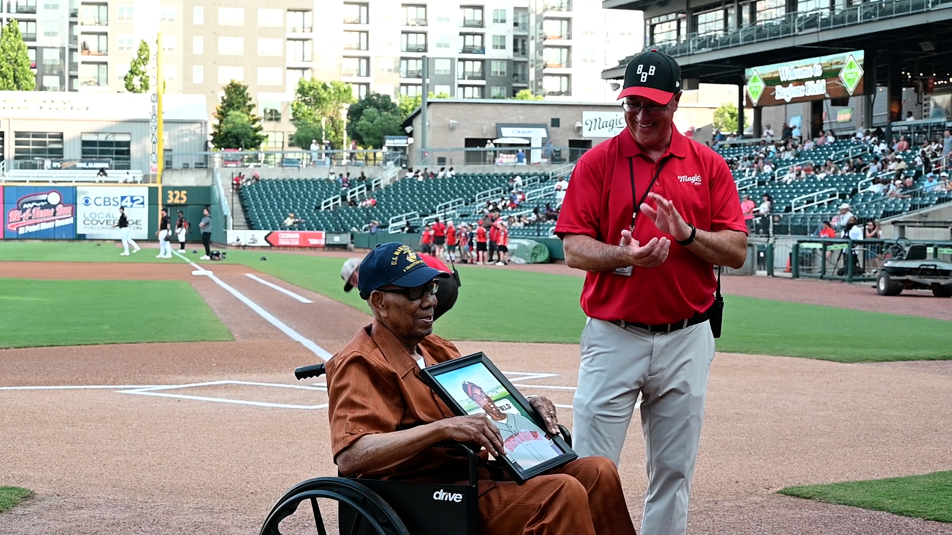 The Birmingham Barons honored Reverend Bill Greason, one of 