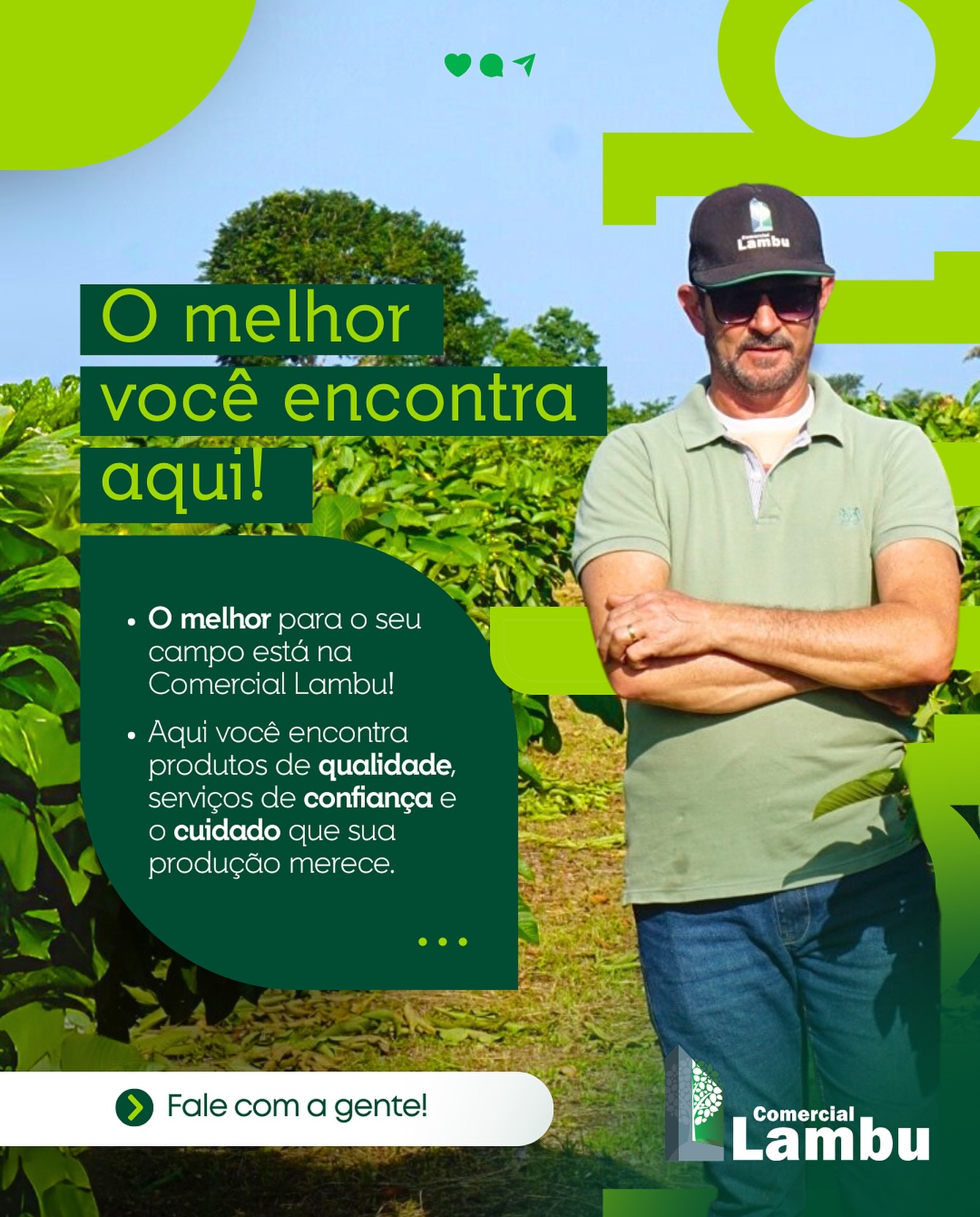Comercial - 🌱🚜 No campo, cada detalhe faz diferença! E o melhor em ⚙️ ...