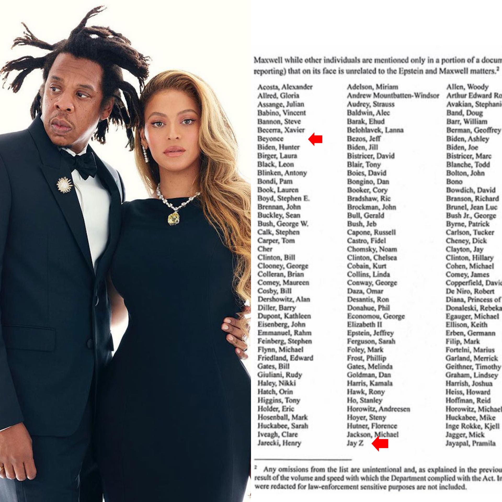 Pink - Beyoncé and Jay Z have officially been named in the €pste!n F ...