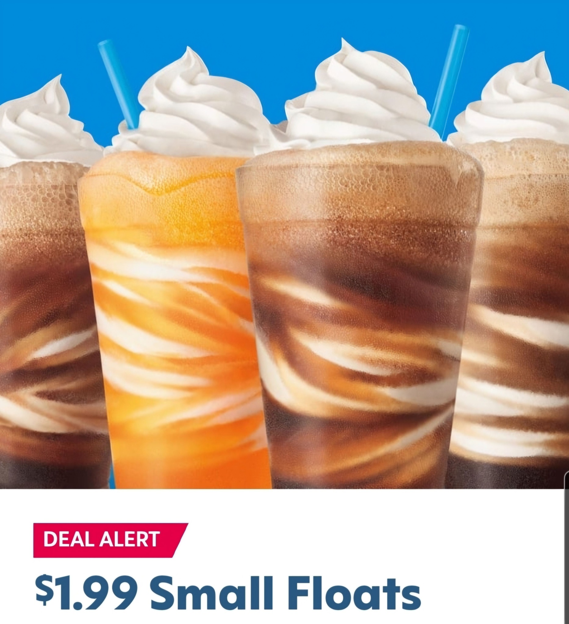 Sonic - Float into something sweet for just $1.99! 🥤🍦 Grab a