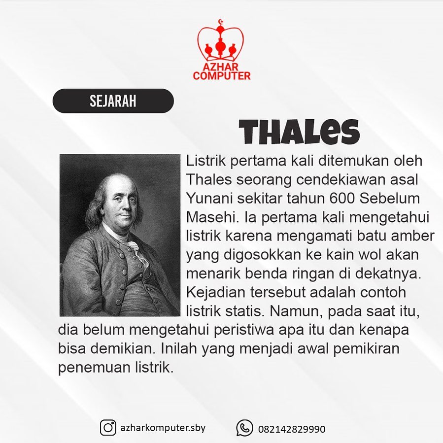 AZHAR KOMPUTER - sejarah listrik nihhhh kalian mau lagi...