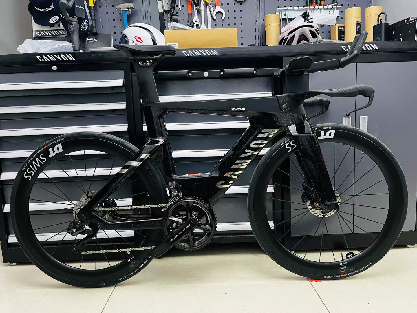 Canyon Speedmax CFR DI2 XS size wheelset