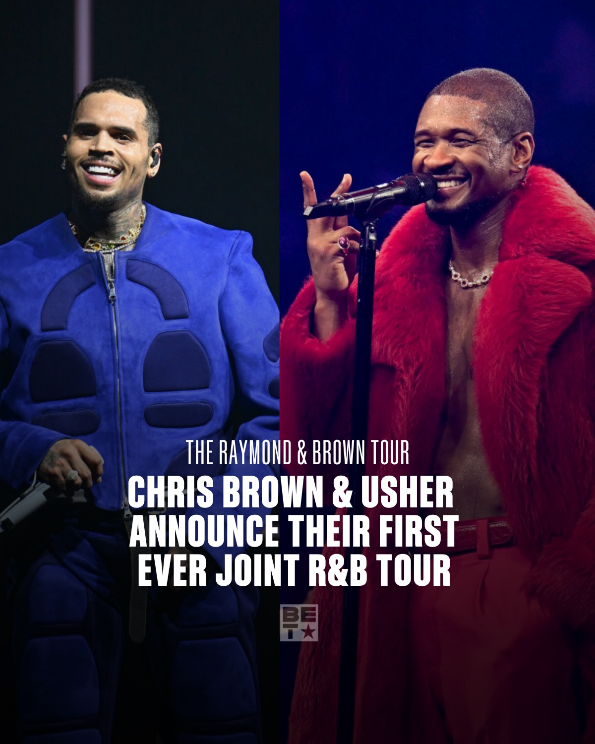 Just announced❗️? Usher and Chris Brown are officially hitting 
