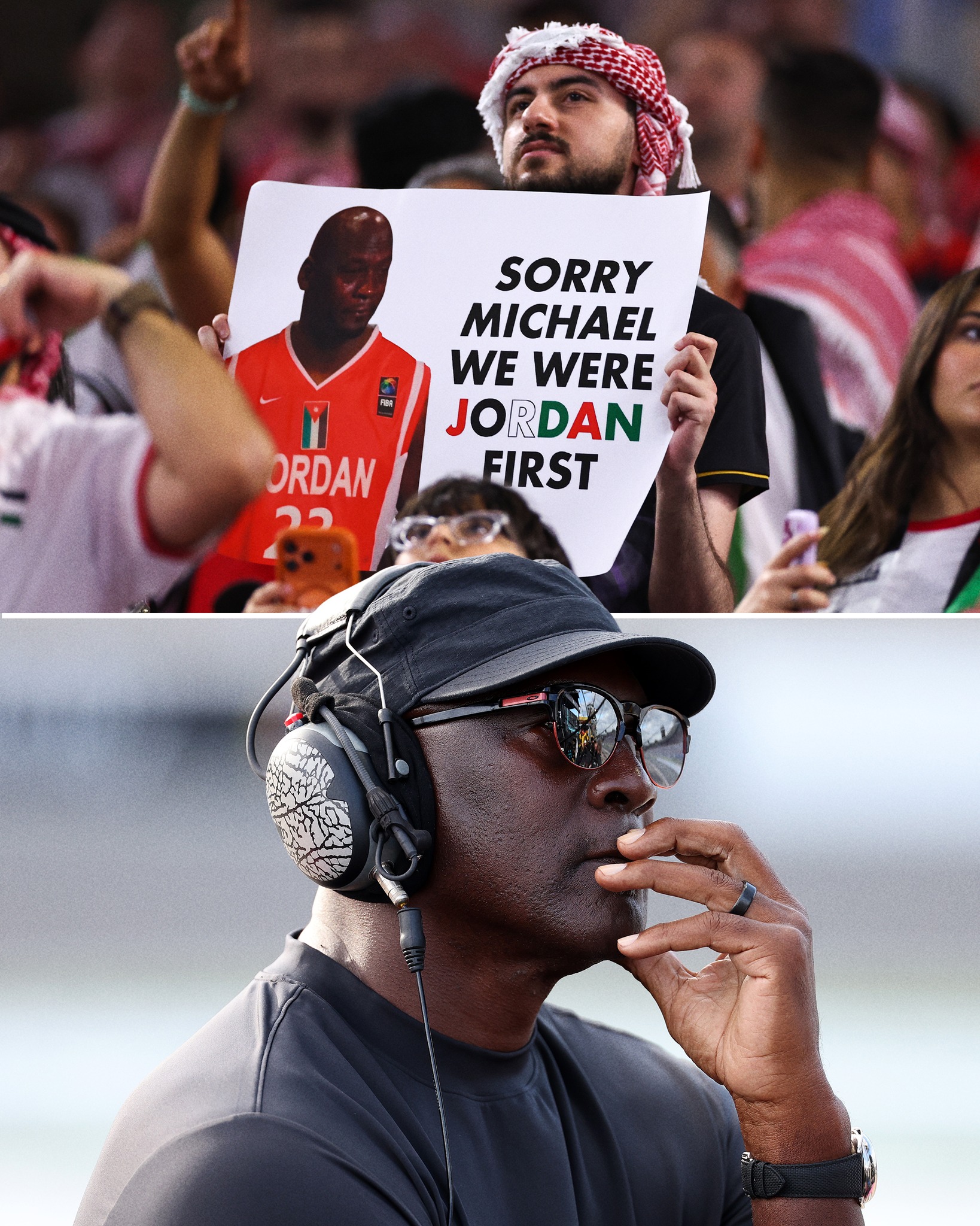 🔍 Spotted during the Group J match between Jordan and Argentina