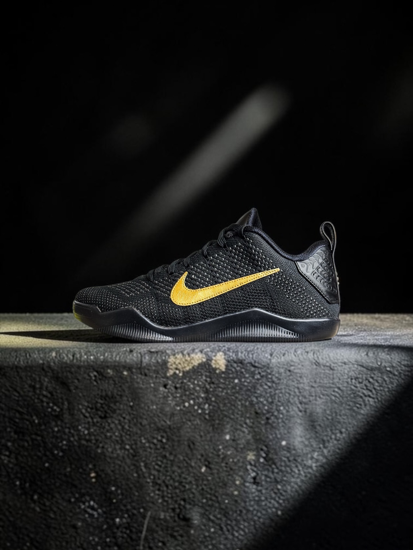 The Nike Kobe 11 Elite Pro in Black and Metallic Gold will be 