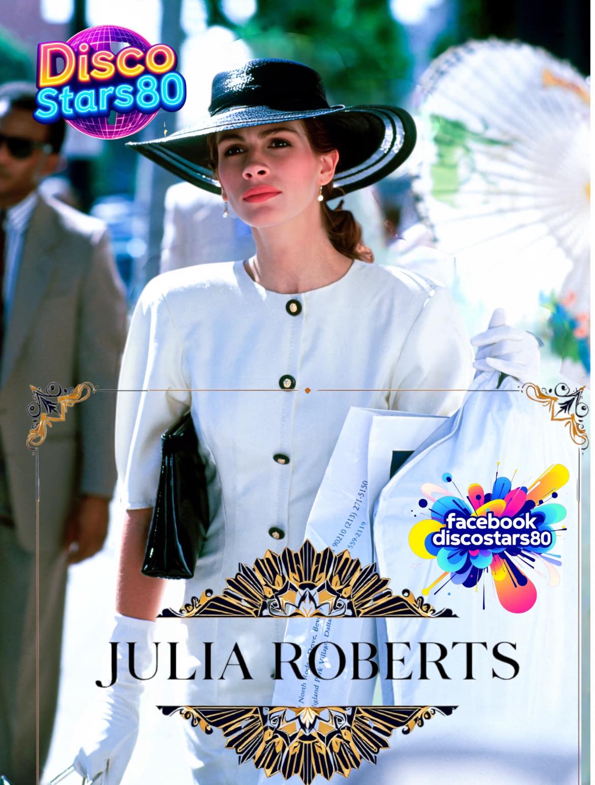 julia roberts pretty woman blue and white dress Happy 36th Anniversary to a Rom-Com Classic! 💖 On March 23, 1990, the world fell in love with 