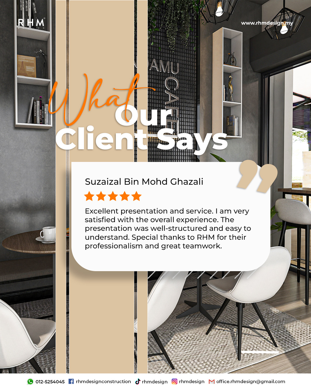 RHM - “Saya nak pengalaman design yang jelas dan mudah difahami, tapi ...