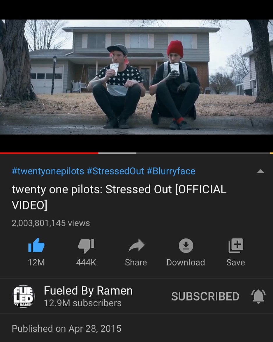 Twenty One Pilots Latinoamérica - ¡El Video De Stressed Out Cumple.