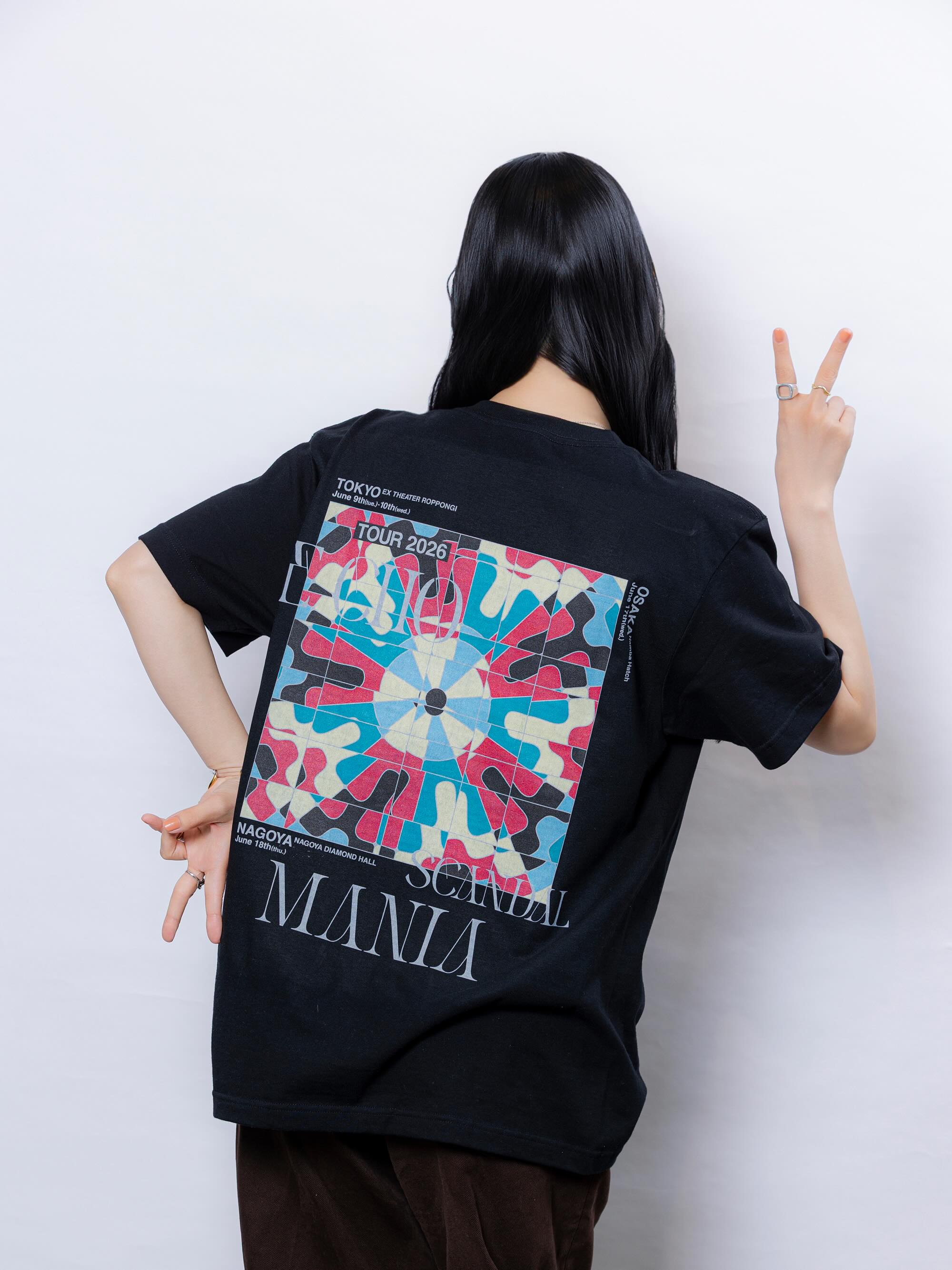 ECHO Tシャツ(SCANDAL MANIA限定) BLACK ￥4,000 SIZE：S/M/L/XL ※M 