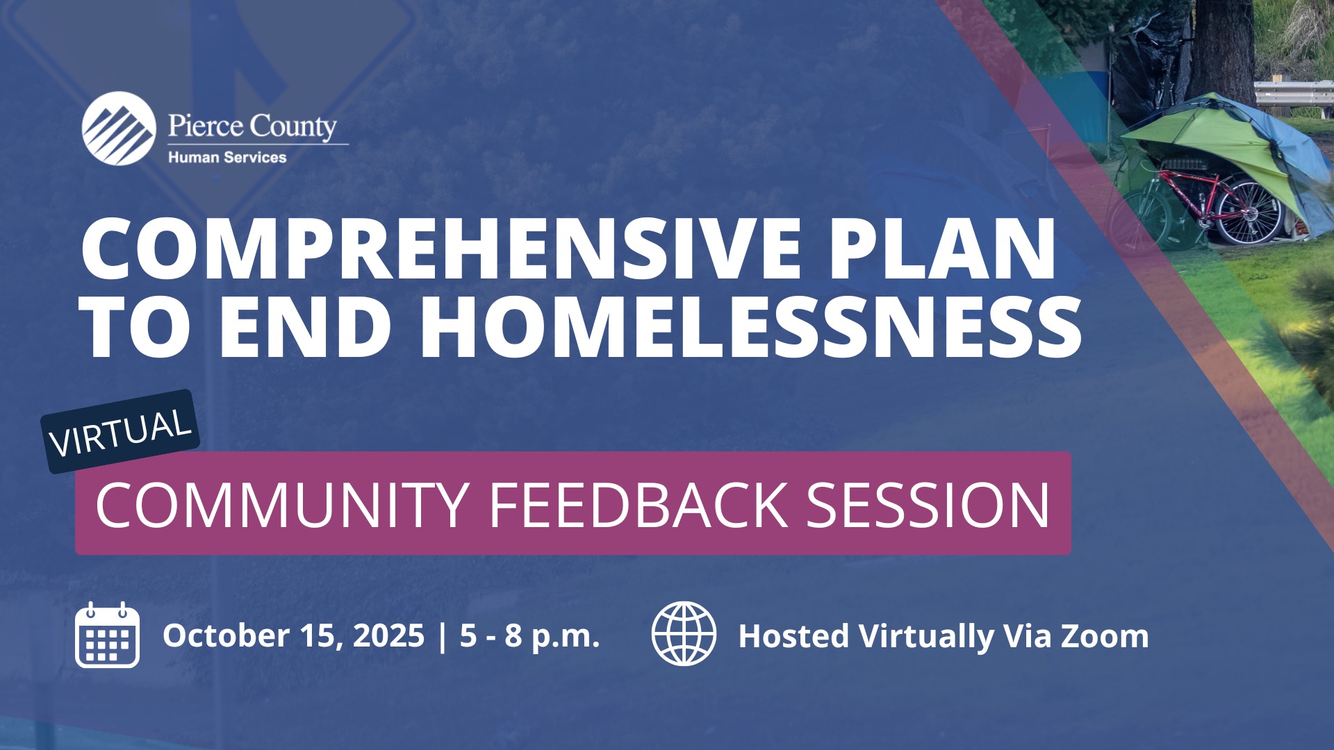 Comprehensive Plan to End Homelessness - Virtual Community Feedback Session