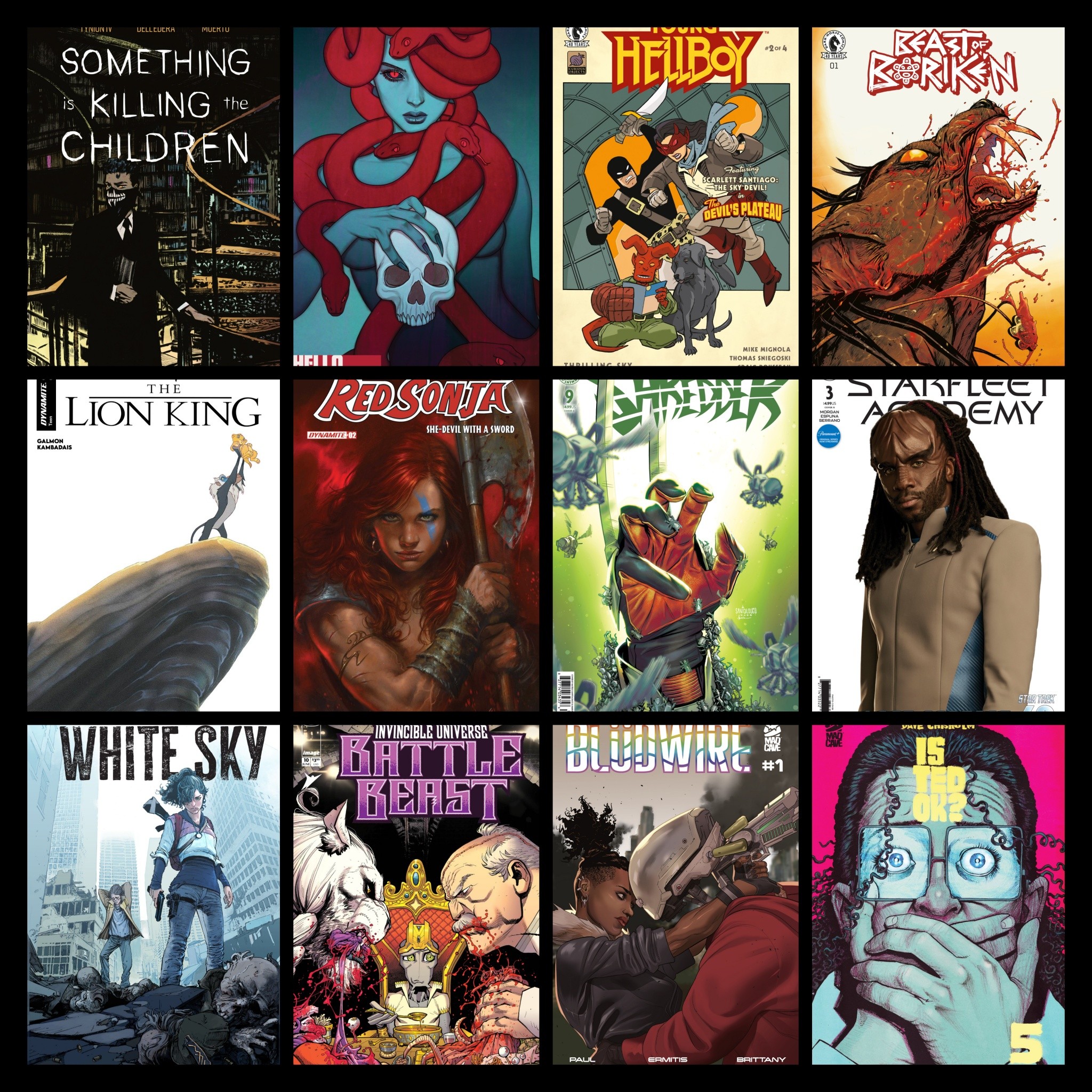 Don't forget, comic book preorders close tomorrow at 5pm. Head to