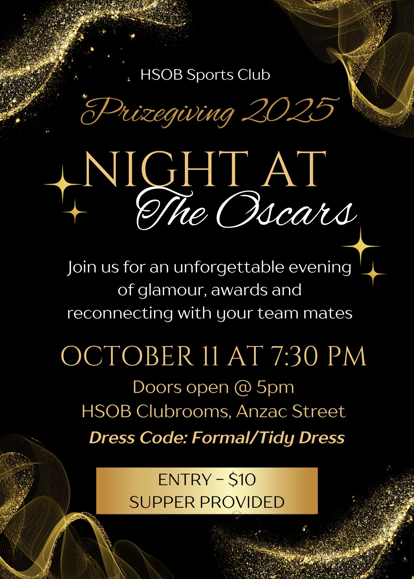 HSOB - 🎬 HSOB Prizegiving — Night at the Oscars Saturday 11 October ...