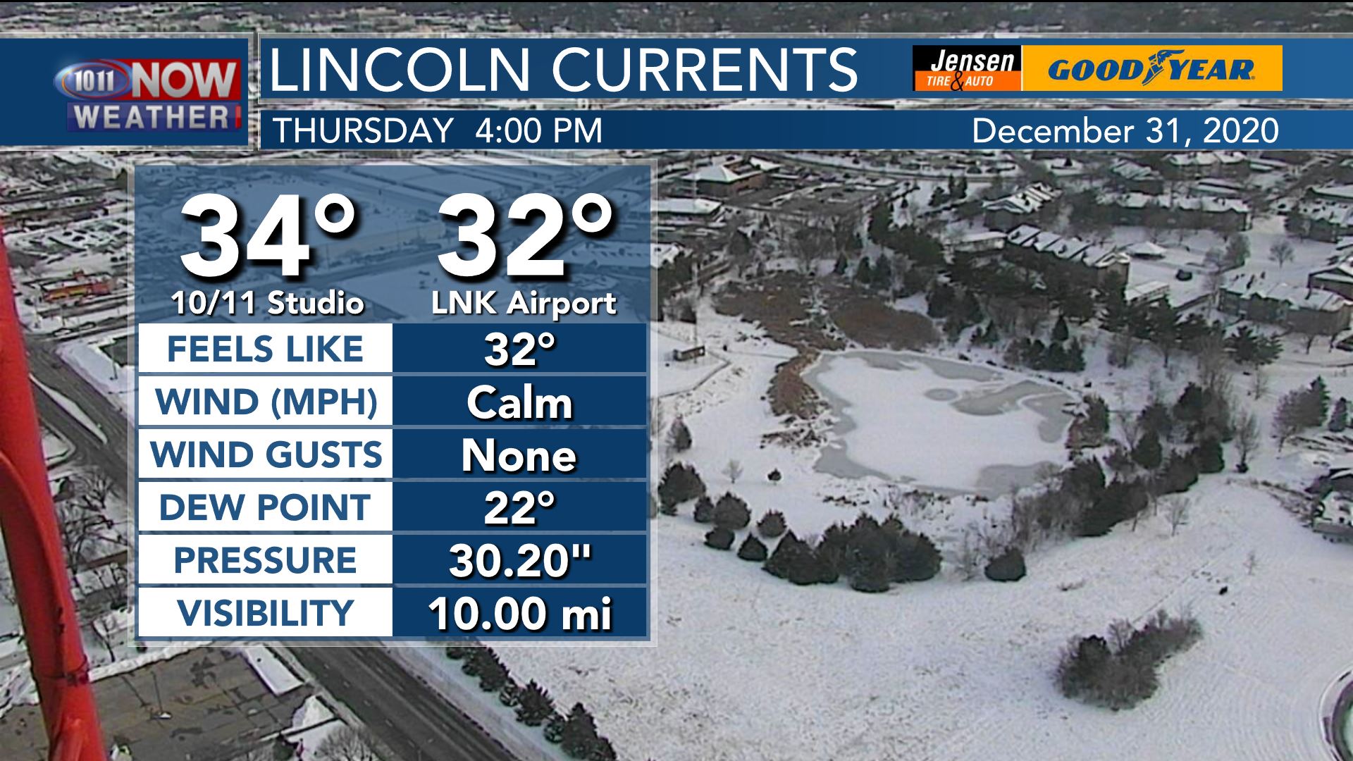 Bill Rentschler - Mostly sunny, but chilly here in Lincoln...