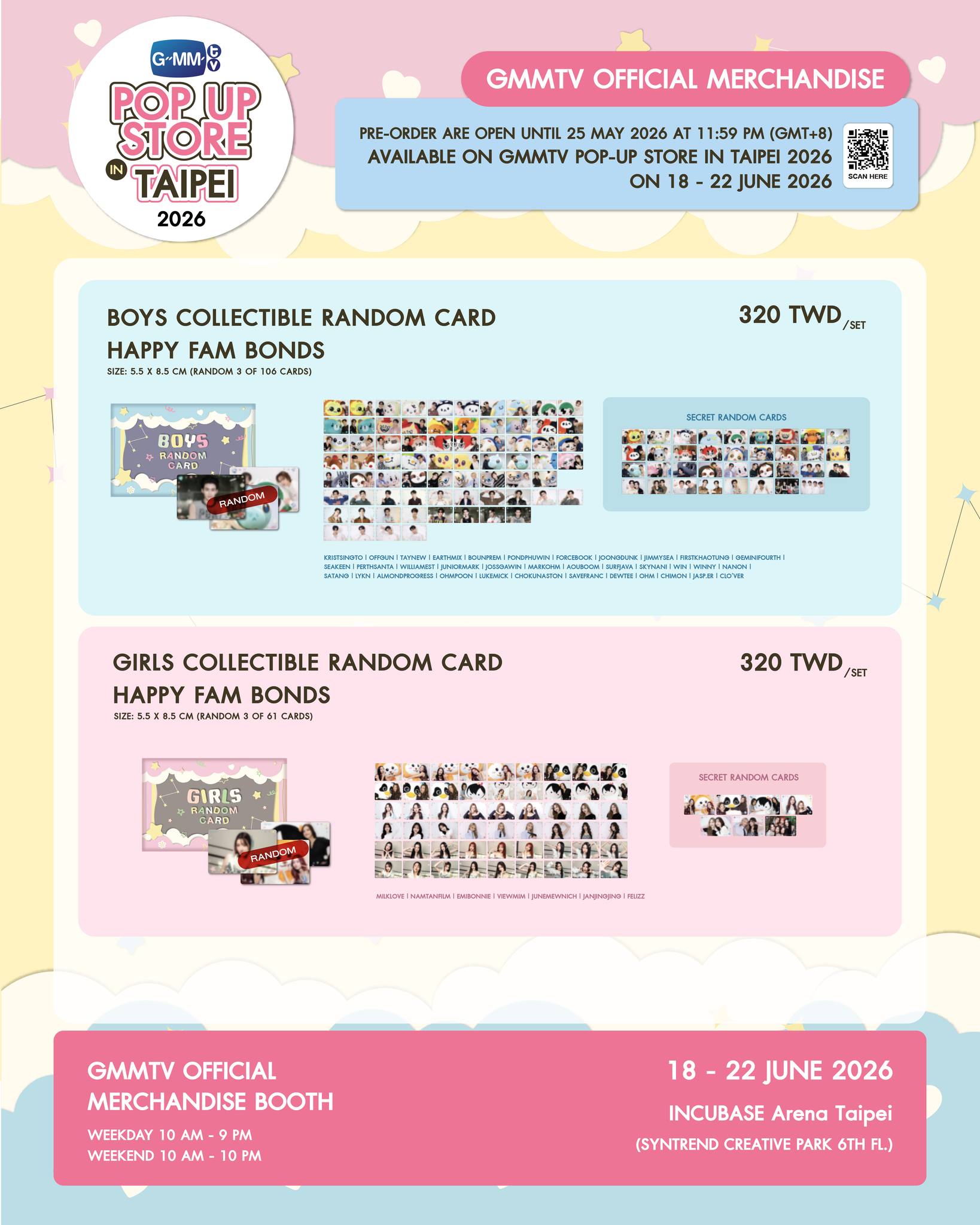 Get ready for GMMTV OFFICIAL MERCHANDISE at the GMMTV POP-UP STORE