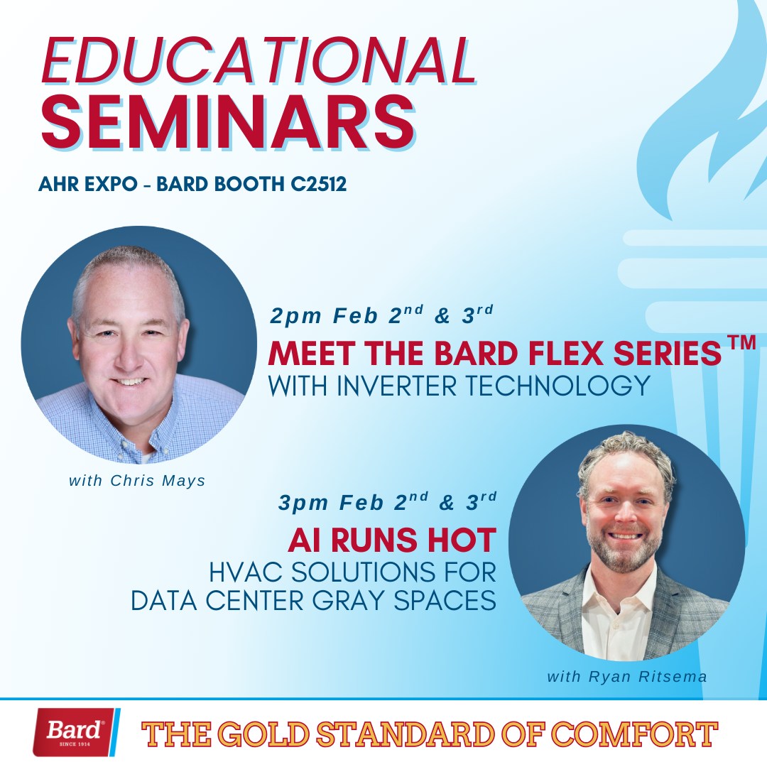 Bard - Tomorrow! Make Bard Booth C2512 part of your AHR Expo plan. Join ...