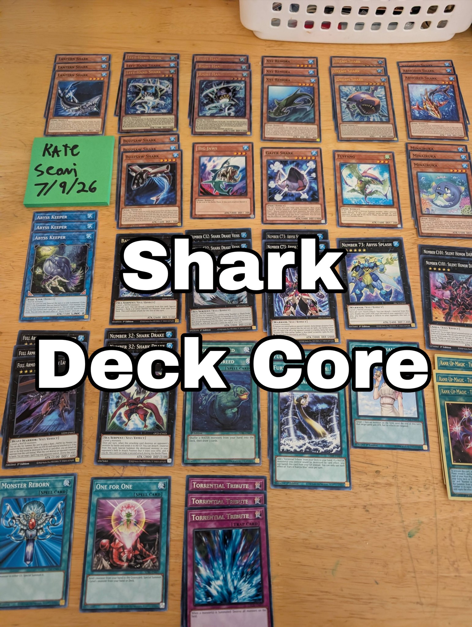 yugioh water control deck Complete Custom for Yu-Gi-Oh! GX Shark deck core for sale