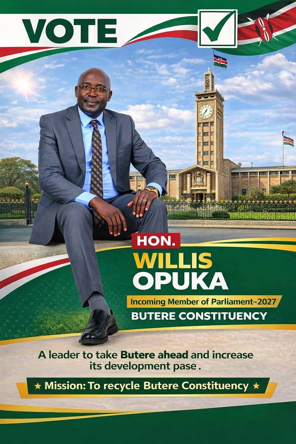 Hon. Willis Opuka Mayienga MP Butere Constituency 2027.