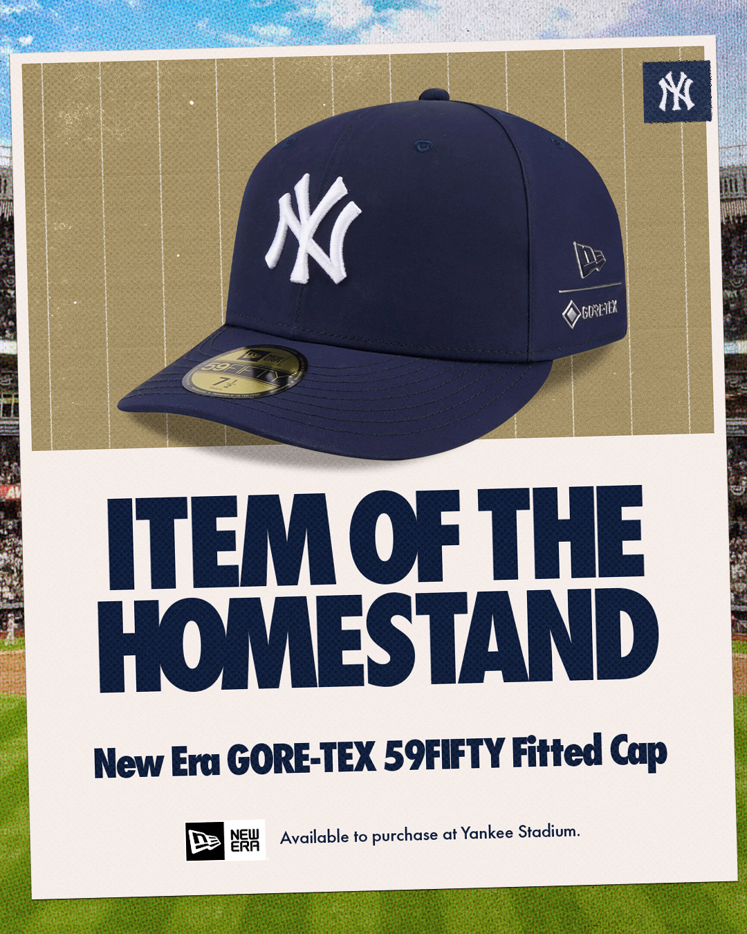 Get gameday ready with the New Era Cap GORE-TEX 59FIFTY Fitted Cap