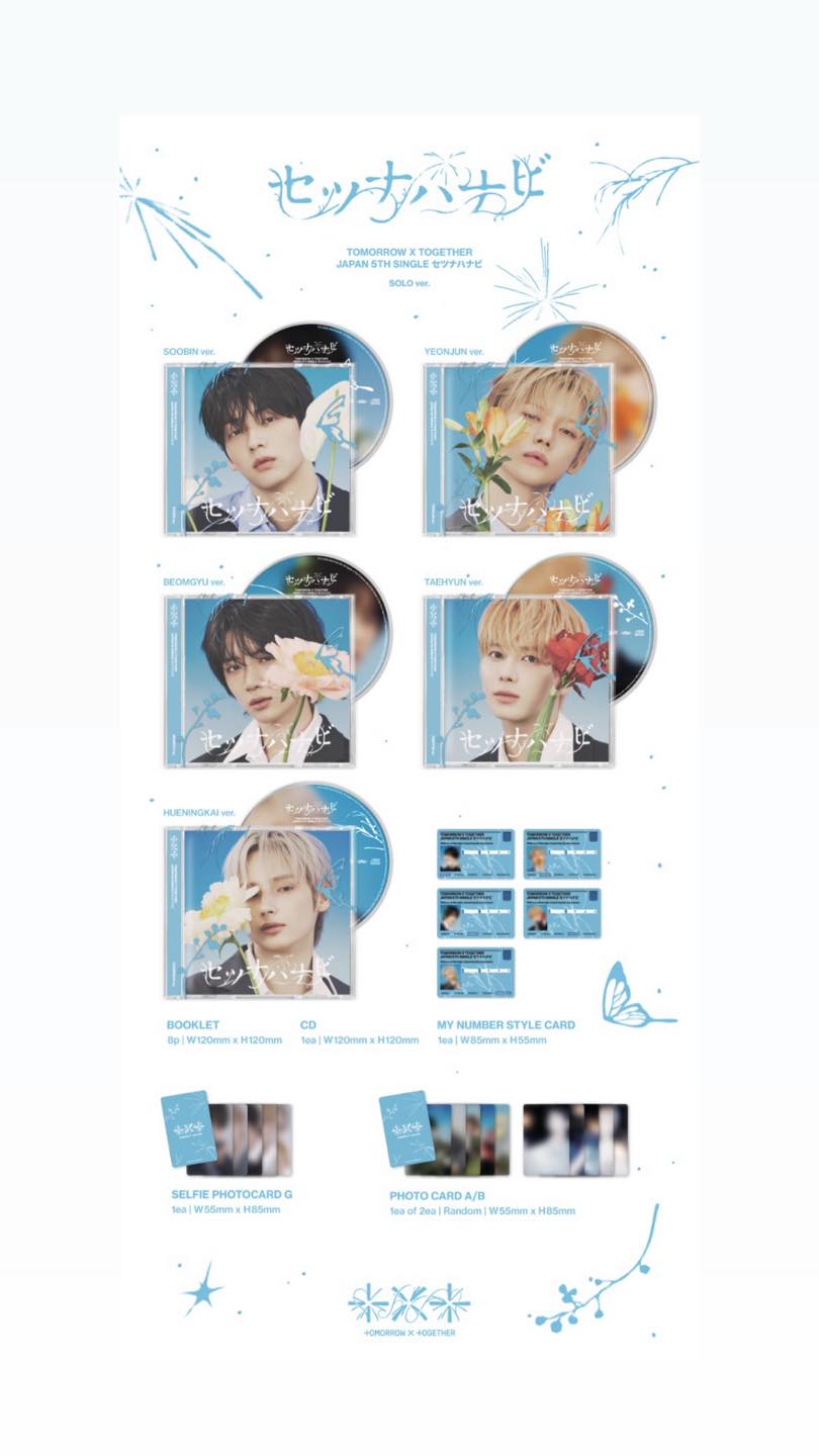 TXT セツナハナビ　初回限定Photocatd盤 🎆 PREVIEW ALBUM VẬT LÝ CỦA SINGLE ALBUM NHẬT “セツナハナビ