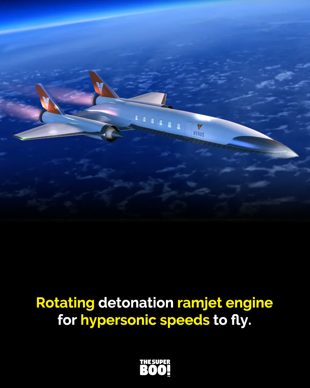 Hypersonic flight with rotating detonation ramjet engine