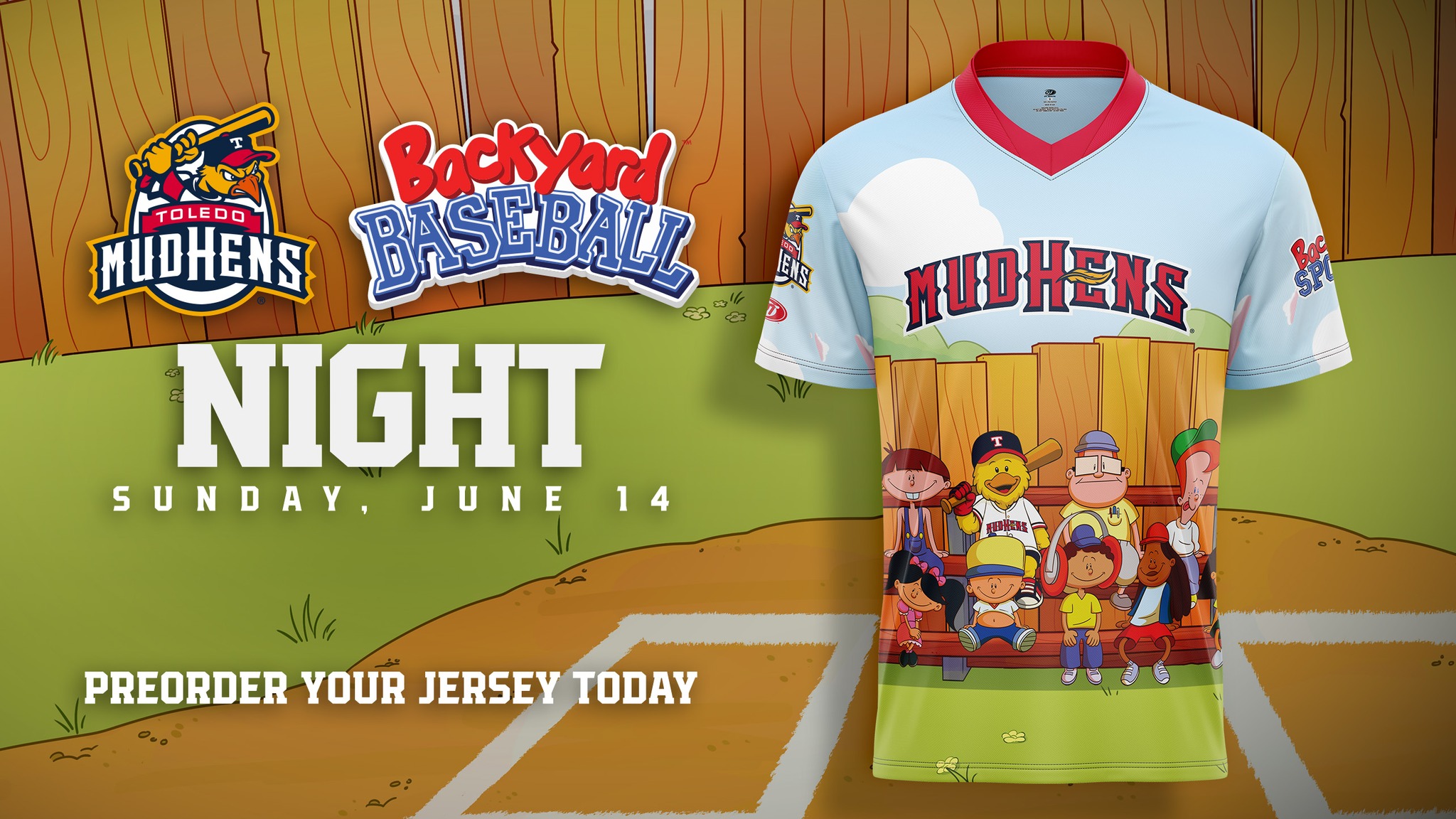 The Backyard Baseball gang is swingin' by Toledo on June 14